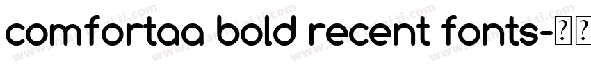 comfortaa bold recent fonts字体转换